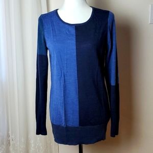 Calvin Klein Blue Colour Block Sweater